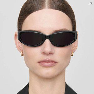 Anine Bing Black Berlin Sunglasses - New In Box